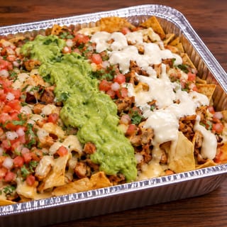 TRAY OF MEAT NACHOS