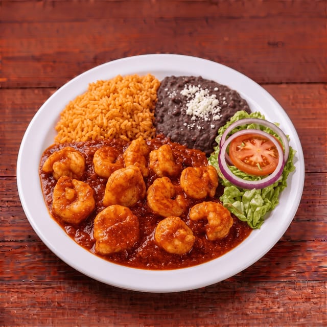 Shrimp a la Diabla Plate.